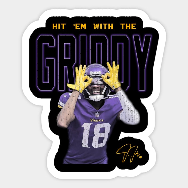 Justin Jefferson Griddy Sticker by jancarsok